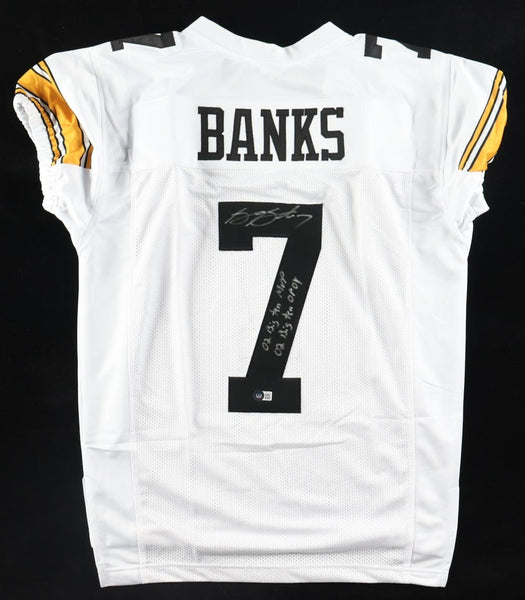 Brad Banks Signed Iowa Hawkeyes Jersey / 2xInscribed (Beckett) / Big 10 MVP 2002