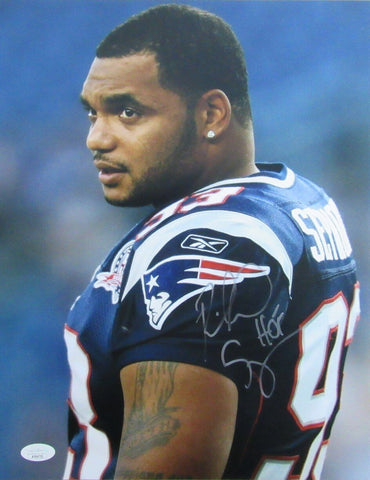 Richard Seymour HOF Autographed 11x14 Photo New England Patriots JSA