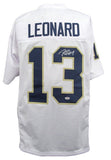 Riley Leonard Signed/Auto White Custom Football Jersey Notre Dame PSA/DNA 195627
