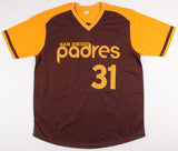 Dave Winfield Signed Padres Career Highlight Stat Jersey (JSA COA) 12x All Star