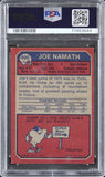 Jets Joe Namath 1973 Topps #400 Card Graded Good-2 PSA Slabbed