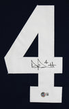 Dak Prescott Signed Dallas Cowboys Throwback Jersey (Beckett) 2016 4 Rnd Pk