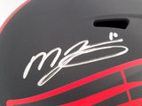 MAC JONES AUTOGRAPHED PATRIOTS ECLIPSE BLACK FULL SIZE HELMET BECKETT 202964