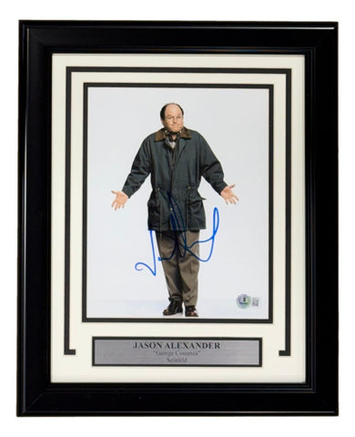 Jason Alexander Signed Framed 8x10 Seinfeld George Costanza Photo BAS BQ95734