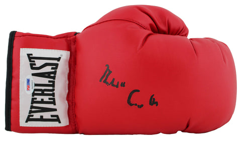 Muhammad Ali "Cassius Clay" Signed Red Everlast Boxing Glove BAS #AD04260