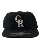 Todd Helton Autographed/Signed Colorado Rockies Hat Beckett 42170