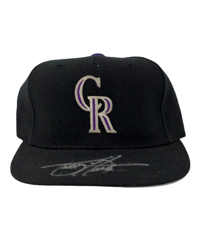 Todd Helton Autographed/Signed Colorado Rockies Hat Beckett 42170