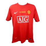 Carlos Tevez Signed Manchester Utd 08 UCL Final Jersey #32 with Beckett Witness