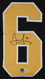 Jaromir Jagr Authentic Signed Black Pro Style Jersey w Yellow #s BAS 2