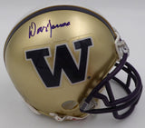 Don James Autographed Signed UW Huskies Mini Helmet MCS Holo #68049