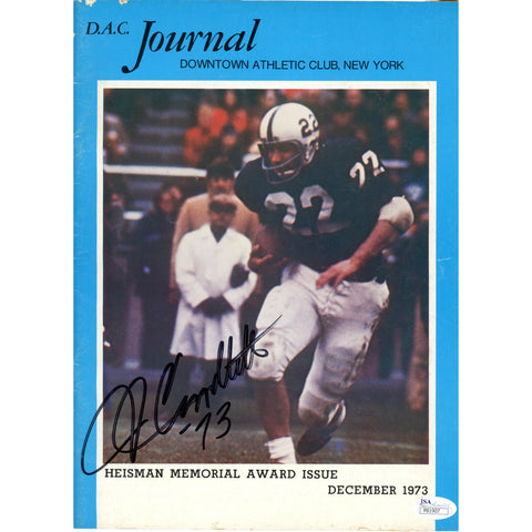 John Cappelletti Autographed Penn State Nittany Lions 1973 Magazine JSA 55139