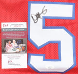 Danny Manning Signed Los Angeles Clippers Jersey (JSA COA) 1988 #1 Overall Pick