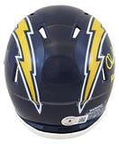 Chargers Charlie Joiner "HOF 96" Signed 74-87 TB Speed Mini Helmet BAS Witnessed