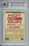 Joe Montana Autographed 1990 Score #311 Trading Card Beckett 10 Slab 37508