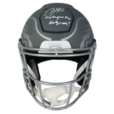 Jalen Hurts Autographed "Fly Eagles Fly" Slate SpeedFlex Helmet Fanatics LE 1/25