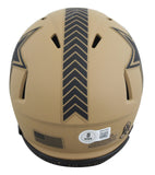 Cowboys DeMarcus Ware Signed Salute To Service II Speed Mini Helmet BAS Witness