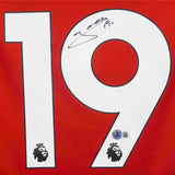 Bryan Mbeumo Signed Manchester United Home Soccer Jersey #19 with Beckett COA