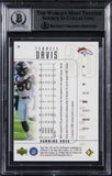 Broncos Terrell Davis "HOF 17" Signed 1999 SPX #28 Card Auto 10! BAS Slabbed