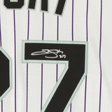 TREVOR STORY Autographed Colorado Rockies White Nike Jersey FANATICS