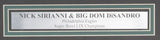 Nick Sirianni/Dom DiSandro Dual-Signed 16x20 Photo Eagles Framed Beckett 195287