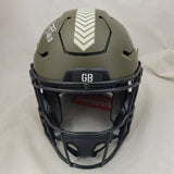 JORDAN LOVE SIGNED GREEN BAY PACKERS F/S STS SPEEDFLEX AUTHENTIC HELMET BAS