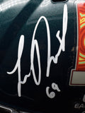 Landon Dickerson Signed Full Size SB LIX Logo Speed Replica Helmet Eagles JSA 79