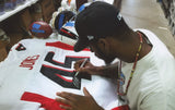 Deion Jones Signed Atlanta Falcons Jersey (Radtke COA) Pro Bowl Linebacker 2017