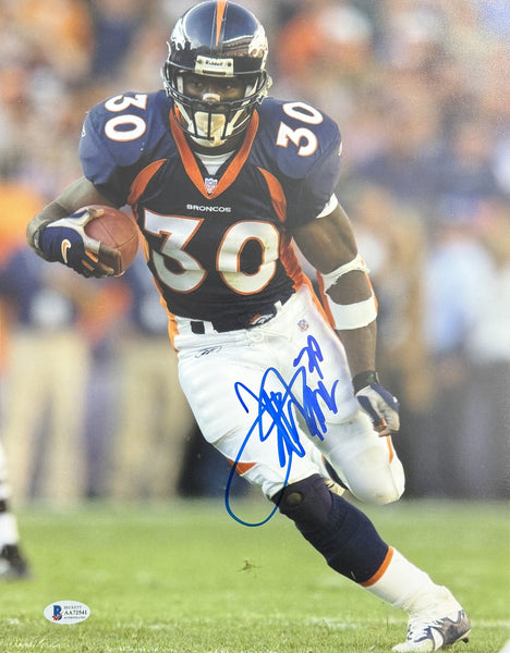 Terrell Davis HOF Signed/Autographed 11x14 Photo Broncos BAS 214397