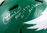 Harold Carmichael Signed F/S Eagles 74-95 Speed Helmet w/HOF All Decade-BAW Holo