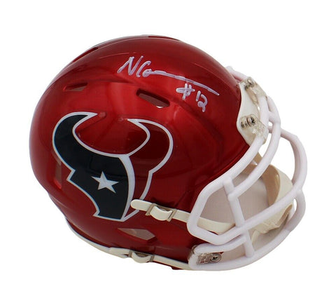 Nico Collins Signed Houston Texans Speed Flash NFL Mini Helmet