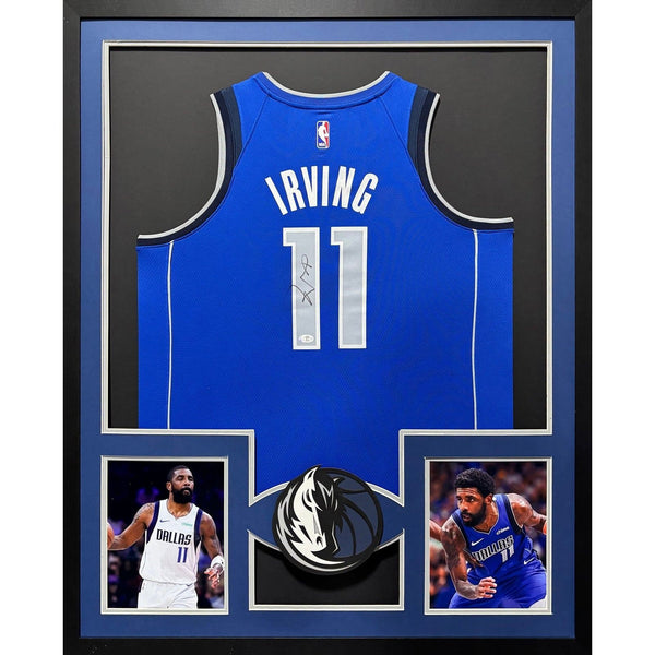 Kyrie Irving Autographed Signed Framed Dallas Mavericks Jersey PSA/DNA