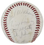 1977 Athletics (24) McCatty, Langford, Page Signed Oal Baseball BAS #AC33306