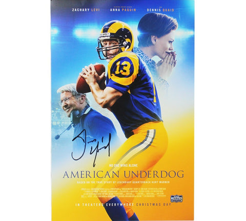 Dennis Quaid Signed Unframed 11x17 American Underdog Movie Poster