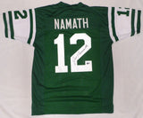 New York Jets Joe Namath Autographed Green Jersey Beckett BAS QR #1W535762