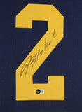 Blake Corum Signed Michigan Wolverines 35x43 Framed Jersey (JSA) 2023 Senior R.B