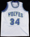 Isaiah Rider Signed Minnesota Timberwolves Jersey (PSA COA) 5th Overall Pk/ 1999
