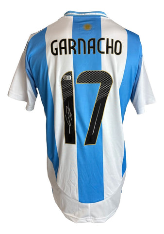 Alejandro Garnacho Signed Argentina Adidas Soccer Jersey BAS