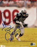 Michael Irvin Autographed 8x10 Photo Cowboys HOF 2007 Beckett QR AE31659