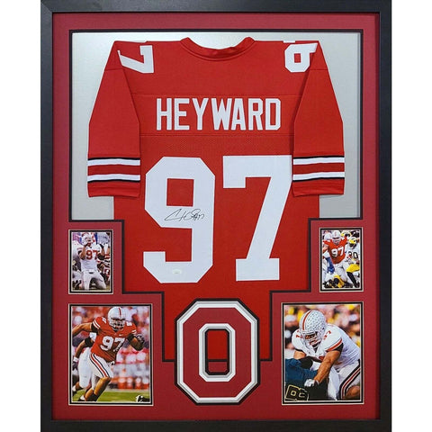 Cam Heyward Autographed Signed Framed Ohio State Buckeyes Jersey JSA