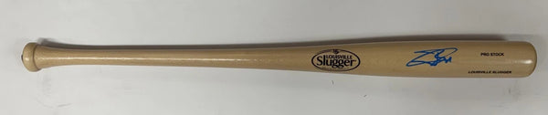 Brewers JACKSON CHOURIO Signed Louisville Slugger Blonde Bat AUTO - FAN