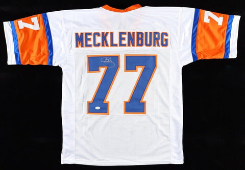 Karl Mecklenburg Signed Denver Broncos Jersey (JSA COA) 6xPro Bowl Linebacker