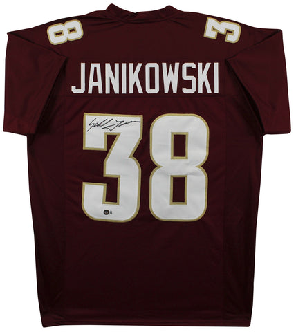 Florida State Sebastian Janikowski Signed Maroon Pro Style Jersey BAS Witnessed