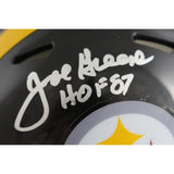 Joe Greene Autographed/Signed Pittsburgh Steelers Mini Helmet Beckett 49034