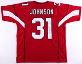 David Johnson Signed Cardinals Jersey (JSA) Arizona's Pro Bowl Running Back
