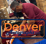 Gary Clark Autographed/Signed Pro Style Red XL Jersey Beckett Witness 51842