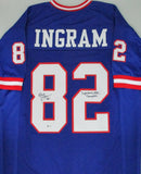 NY Giants MARK INGRAM Signed Custom Replica Jersey AUTO w/ SB Champs Beckett COA