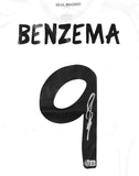 Karim Benzema Signed Real Madrid FC Home White Soccer Jersey #9 Beckett Hologram
