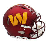 Mark Rypien Signed Washington Commanders Speed Auth 2024 Helmet + Inscription