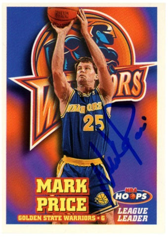 Mark Price Autographed/Signed 97-98 Hoops #8 Trading Card Beckett 52510