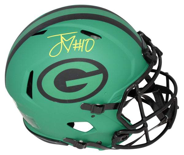 JORDAN LOVE SIGNED GREEN BAY PACKERS RAVE AUTHENTIC SPEED HELMET BECKETT